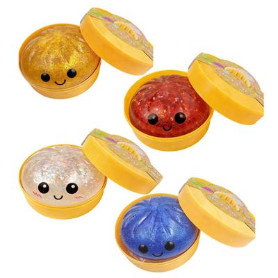 Steamed Bun Squeeze Toy Soft TPR Fidget Toys Sensory Stress Reliever Cute Slow-Rising