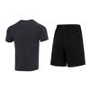 Under Armour Solid Color Small Logo Pullover Round Neck Raglan Short Sleeve Elastic Waist Mid Rise Shorts Casual Sports Set 23500511-001+24500201-001