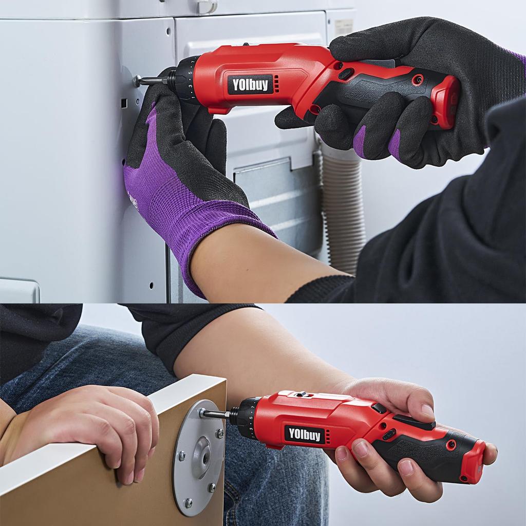 YOIbuy PRO Rechargeable Electric Transforms into a Clutch Maximum Torque of 650 2000 mAh Rotation LED Storage Case 3.6V Screwdriver, Pen-Shaped