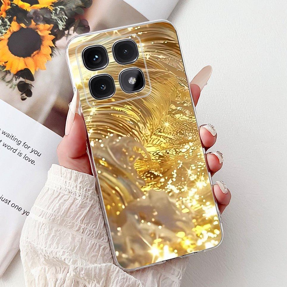 Phone Case For Xiaomi Mi 14T Pro Mi14T Cool Style Tiger Dragon Pattern Clear Soft Silicone TPU Back Cover Xiaomi 14t 5G Coques