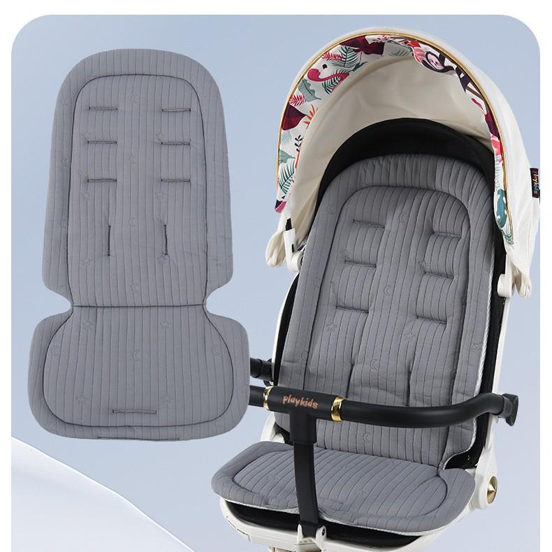 Universal Warm Cotton Seat Cushion for Baby Stroller, High Chair, and Umbrella Stroller - Autumn/Winter Use Walking Baby серый
