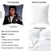 M-Michael Jackson Classic Singer Cushion Cover Pattern Printed Pillowcase for Living Room Sofa Cushion Cover & Bedroom Decor