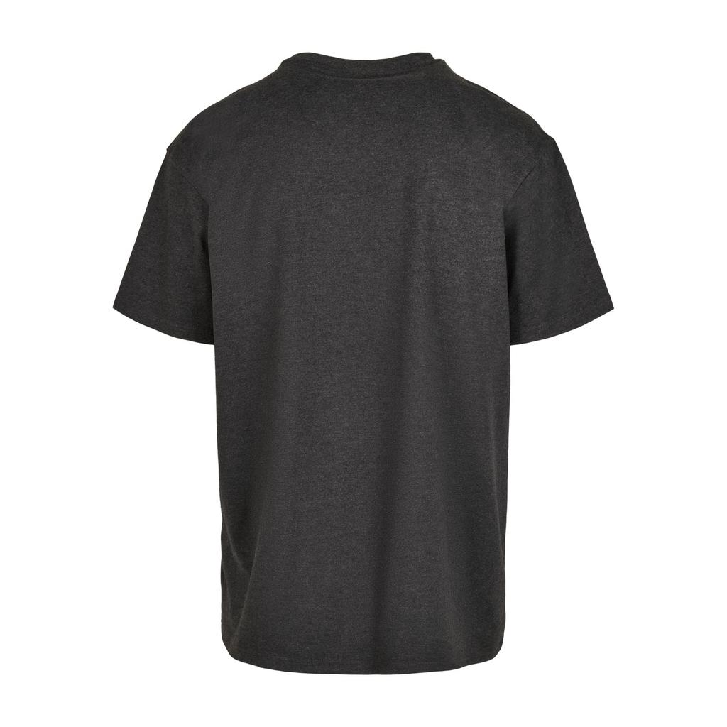 Build Your Brand Mens Heather Heavyweight Oversized T-Shirt