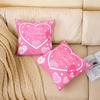 1 Valentine's Day Pillow Cover - Pink Heart Love Pattern