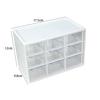 Transparent Nine-Grid Desktop Storage Box for Jewelry and Cosmetics