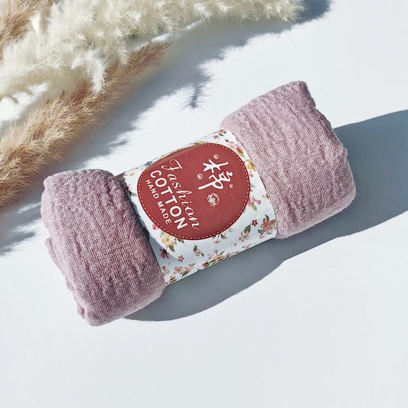 62-122 Colors Crinkle Cotton Underscarf Pleated Pompom Plain Hijab With Tassels Islamic Turban Warp