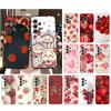 Phone Case For Samsung A17 A55 A16 A56 A35 A15 A53 A54 A33 A34 A25 A05S A52 A52S A07 A26 A06 Strawberry Cat Cartoon