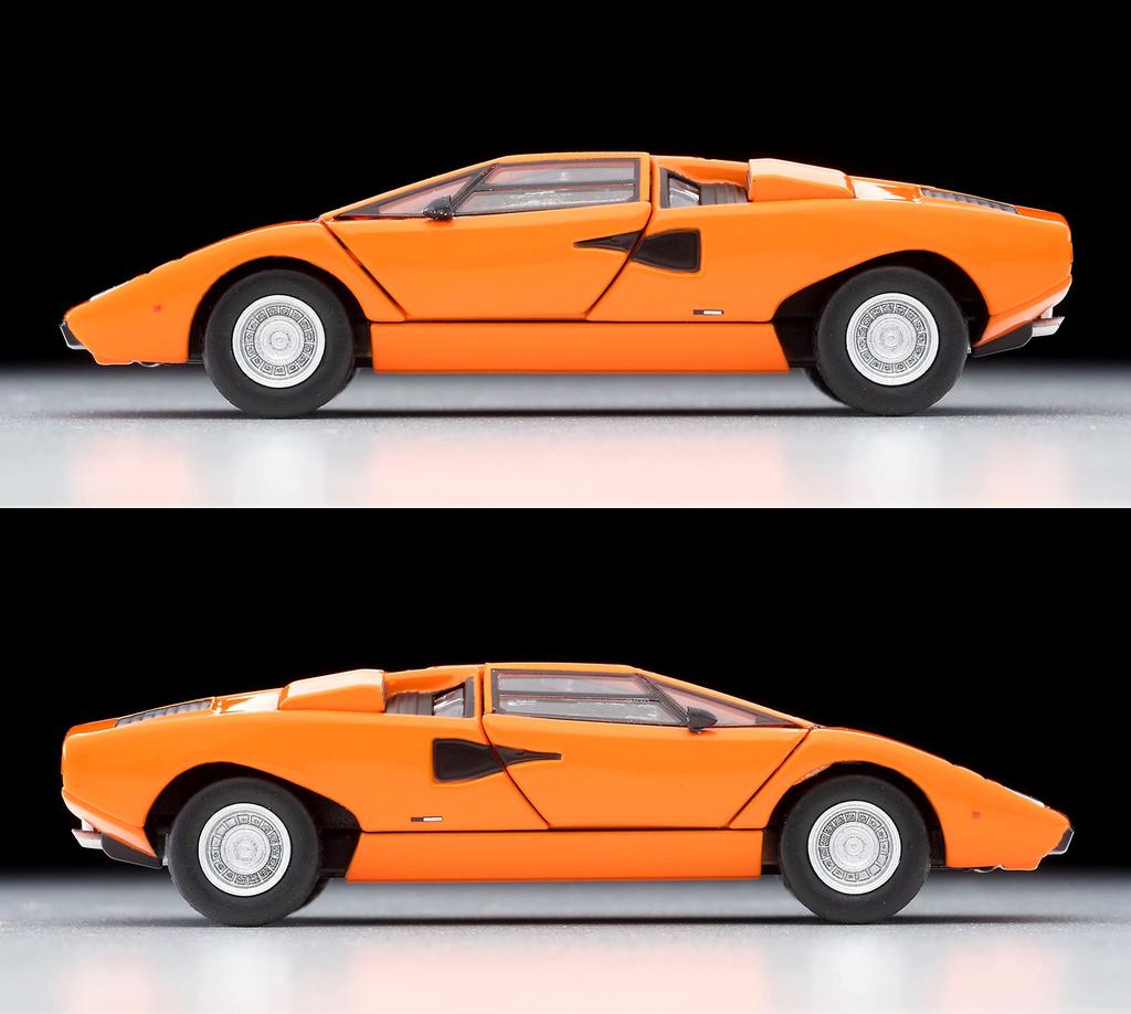 Tomytec Tomica Limited Vintage Neo Lamborghini Countach LP400 Orange Finished Model 1/64 LV-N
