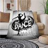 Black Dance Style Customize Your Name Blanket Used For Chair Office Sofa Bed Camping Soft And Warm Giving Friends And Relatives Birthday Graduation