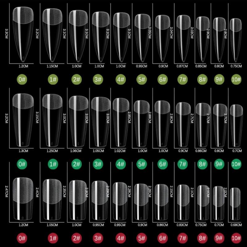 550Pcs Soft Gel Nail Tips Medium Short Almond Coffin Full Cover Matte Extension Tools Acrylic Press On Nail Diy Manicure Decor