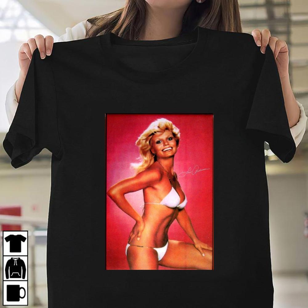 

Loni Anderson 80 T Shirt Black Size S-5XL Cotton men fbg211 Unisex T-Shirt XXXXL
