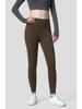 Women's High Waist Tummy Control Yoga Leggings - Bare Feel, Peach Butt, Cropped Running Fitness Pants