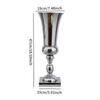 Centerpiece Flower Vase Metal Tabletop Stand European Elegant Trumpet for Event