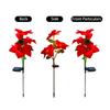 Solar Christmas Roses, Outdoor Patio Ambiance, Decoration , Festive Floor Lights