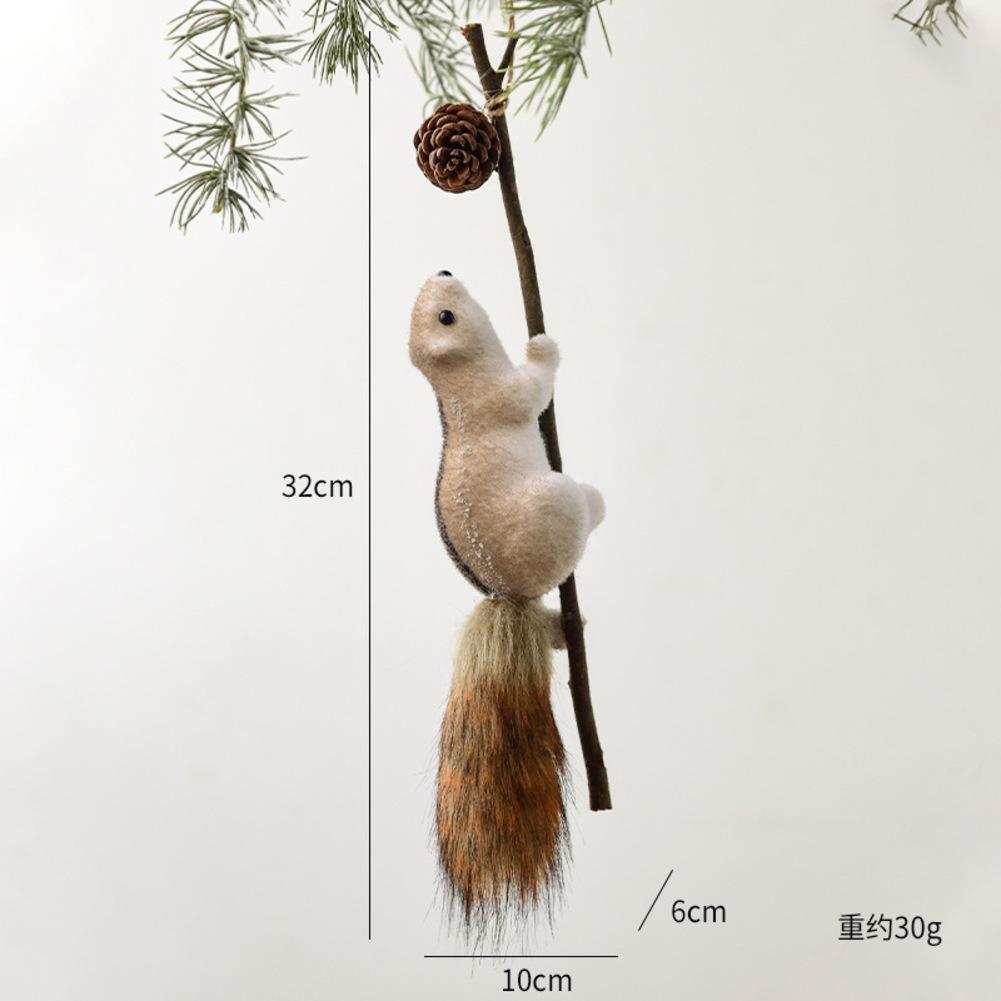 Set Of 5 Squirrel Christmas Ornament Hanging For Christmas Tree Decoration Christmas Crafts Supplies Christmas Decorations