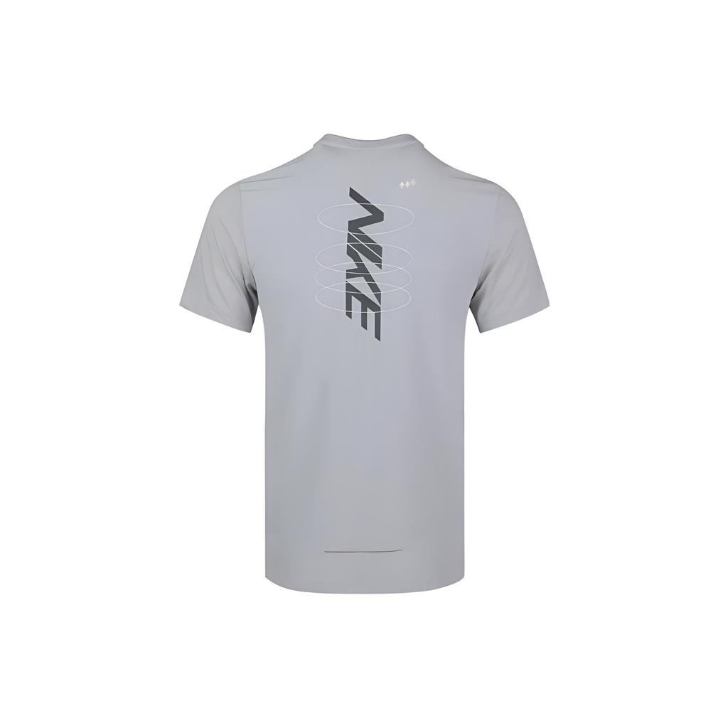 Nike Dri-FIT Breathe Rise 365 HB GX Short Sleeve Shirt 'Grey' Men's BV4693-077