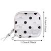 Multi-pocket Travel Bracelet Organizer Black Dot Pattern Portable Jewelry Case  Necklace Storage