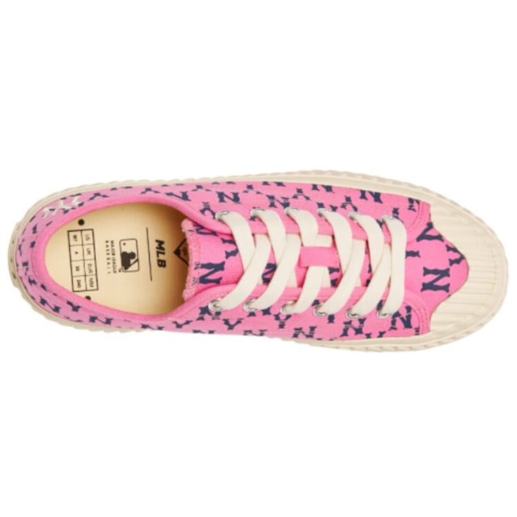 MLB Playball Canvas Casual Low Top Skateboard Shoes Unisex Pink 3ACVVC31N-50PKD