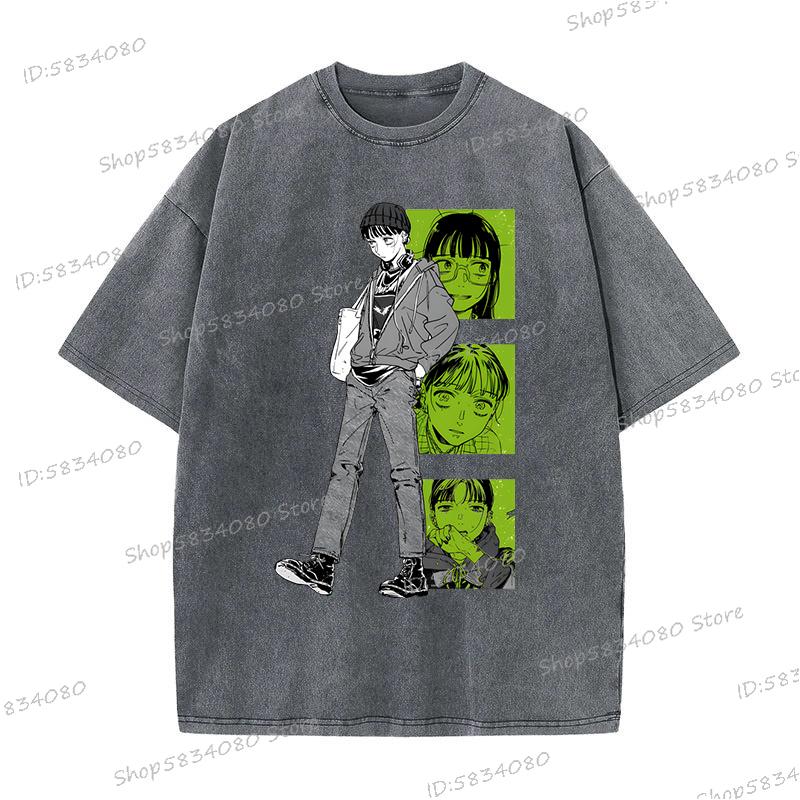 2025 The Guy She Was Interested TShirt Unisex Fashion Casual Tee Tops Unisex Women Anime Unisexga Vintage Wash 100 Cotton Tshirt