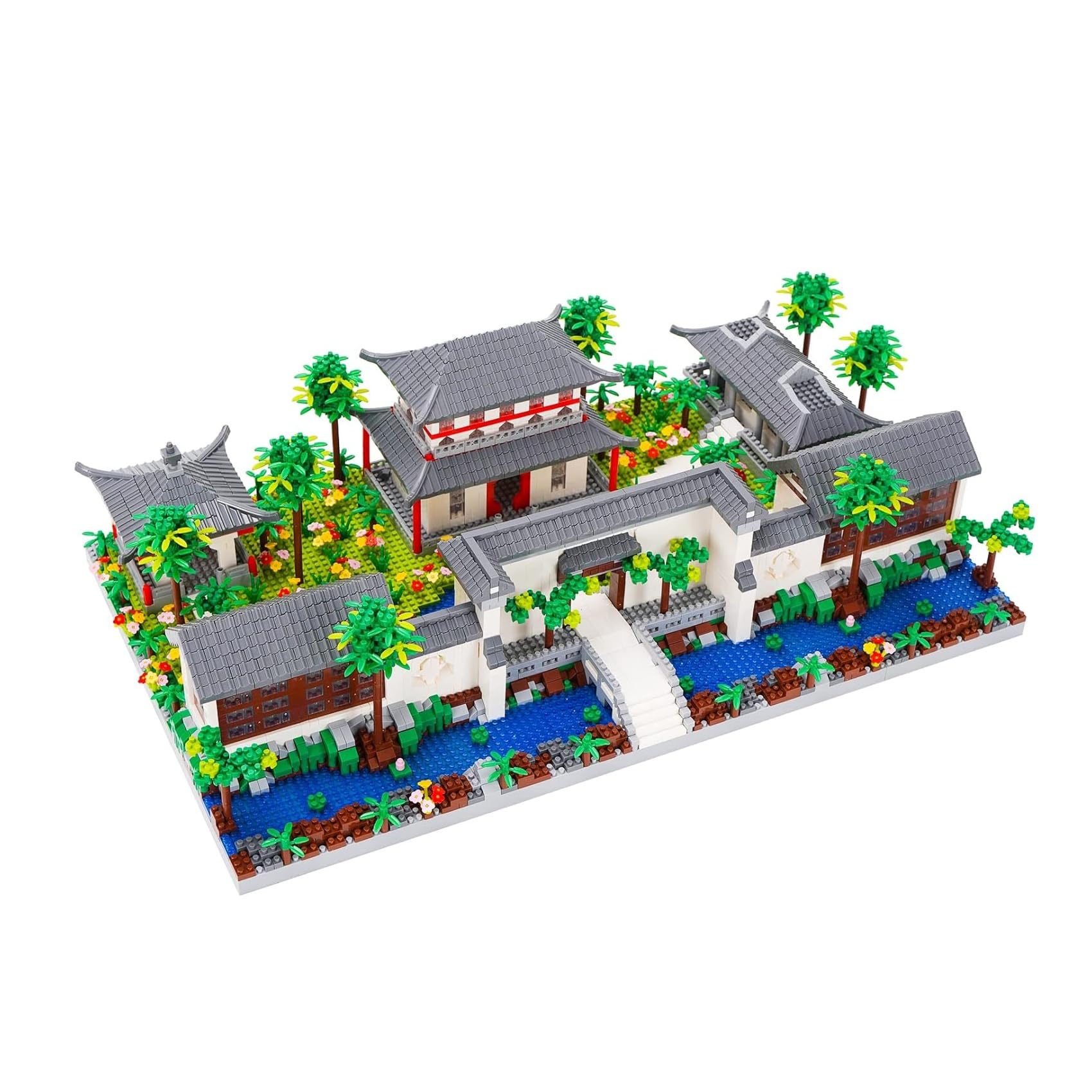 LULUFUN Микроблоки Сучжоу Классический Передний Двор 3D Сучжоу Мировое Наследие Дети и Праздник Новый Подарок на День Рождения Рождество Сад, Сад, Игрушка, Головоломка,