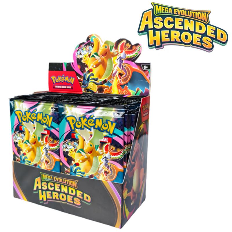 360Pcs English Pokémon TCG: Mega Evolution Perfect Order,Ascended Heroes Booster Box Pokemon trade card 36 Pack Box gifts Toys Playsetss