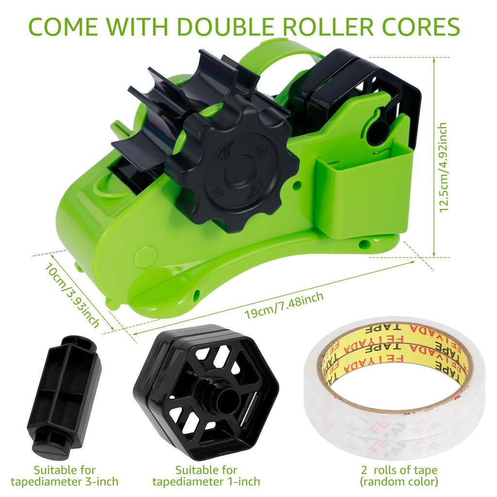 Dispensador Térmico de Fita Semi-Automático Cortador de Fita de Múltiplos Rolos Cortador de Papel de Fita para Corte de Fita de 1,4 polegadas Suprimentos Manuais para DIY Acessório