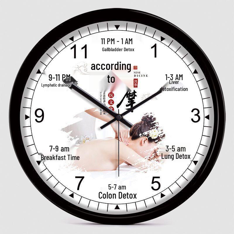 Health Club & Beauty Salon Silent Wall Clock for SPA and Therapies