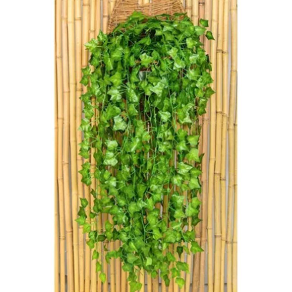 Simulated Ivy Cane Creeper Ivy Decorative Green Plants Ceiling Artificial Vine Eucalyptus Leaves