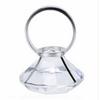 Wedding Ring Prop Glass Zinc Alloy Large Simulated Crystal Ring Decoration for Dining Table Party 6cm (Transparent) 1