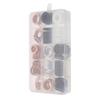Boxed set of 190 copper mixed gaskets designed for automotive marine and household appliance sealing applications
