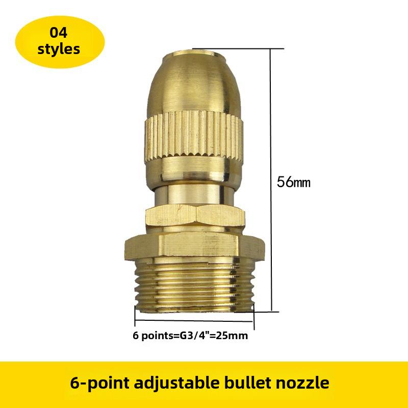 Fine Mist High-Pressure Copper Nozzle for Dust Control and Cooling In Construction and Agriculture