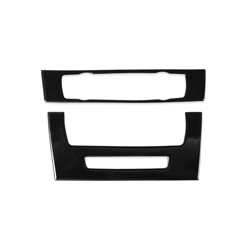Piano Black Car-styling Interior Central Air Conditioner CD Control Panel Frame Trim For BMW 3 Series E90 E92 E93 2005-2012