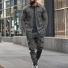 Outdoor Tactical Hunting Jacket for Men American Heavy Heavy Men's Overalls Lined with Sports Pants Shirt 2 Sets