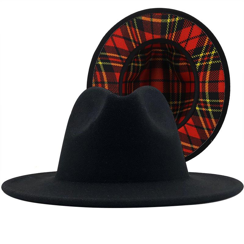 New Colorful Leopard Print Jazz Hat Autumn and Winter Warm Felt Hat European and American Fashion Cool Street Trend Hat