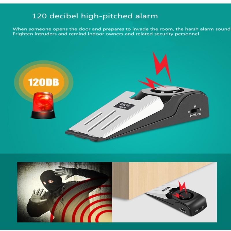 Hotel Door Burglar Alarm Door Gap Alarm Door Stopper Alarm Home Door Stop Alarm