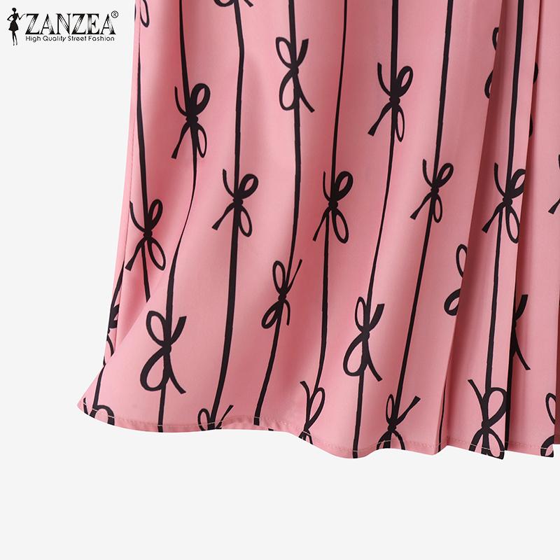 ZANZEA Womens Casual O-neck Sleeveless Summer Print Tank Tops