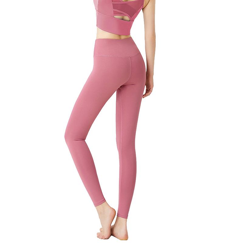 

Брюки для йоги с высокой талией больших размеров - Женские с эффектом nude feel , с эффектом лифтинга бедер, облегающие леггинсы для бега и фитнеса S