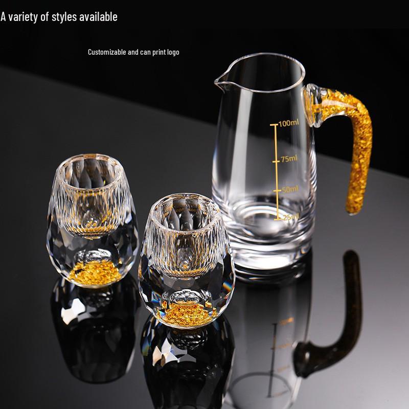 Elegant Crystal Wine & Liquor Glass Set - High-End Drinkware Collection