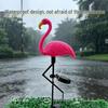 Solar Red Flamingo Ground Stake Light for Garden and Courtyard Decoration