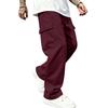 Men's Loose Fit Cargo Sweatpants with Elastic Waist Straight Leg Casual Athletic Pants