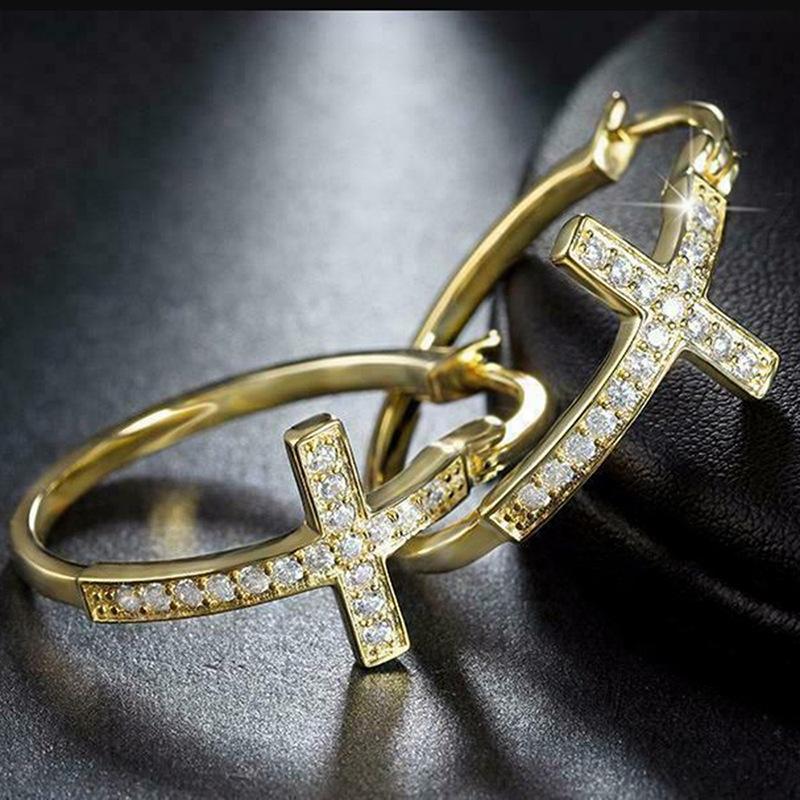 Wind Mystery Earrings for Women, Fashionable Niche Geometric Ring Ear Buckles, Daily Matching Jewelry