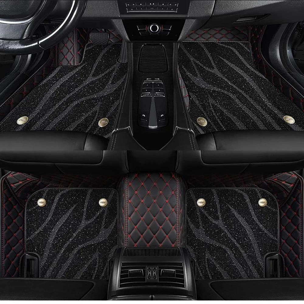 For Landrover Range Rover Velar Auto Double layer 5D Custom Car Floor Mats Carpets Foot liners car Accessories voiture