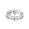 Adjustable Open Ring Men Women Vintage Star Geometric Design Plated Copper Unisex Fashion Jewelry