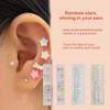 20 Patches Heart Butterfly Bow Rhinestone Ear Point Stickers Ear Pressure Stick Acupuncture Magnetic Beads Auricular Ear Sticker