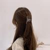 Square Chain Half-Bow Clip Half-Bow Hairpin