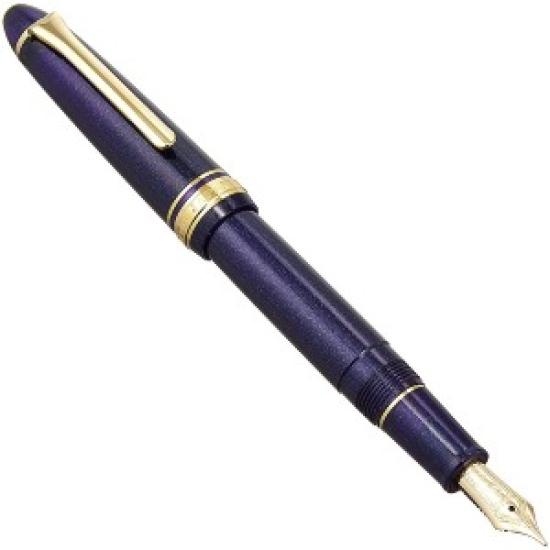Sailor Profit Light Fountain Pen GT Shining Blue Broad Nib 11-1038-640 with Converter
