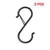 Heavy Duty Metal S Hooks with Safety Buckle,Hanging hooks,S Shaped Hooks Pot Rack Closet Hooks for Hanging