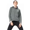 MLB Logo Embroidered Stand Collar Long Sleeve Fleece Jacket Women jackets Gray 3FFDB0136-50GRS