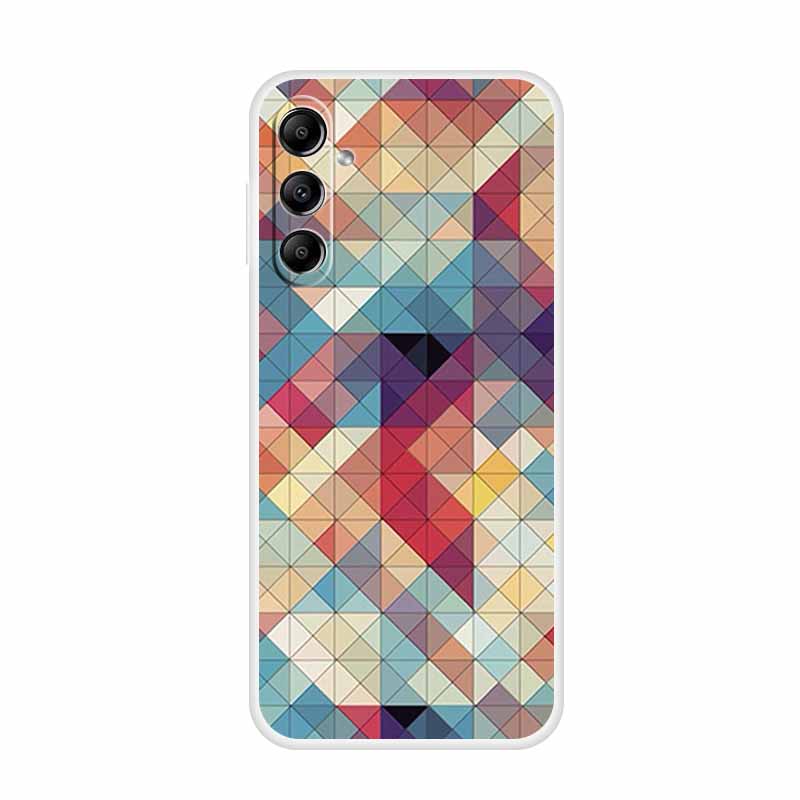 For Samsung Galaxy A14 A34 A54 5G Case Cartoon Soft Silicone TPU Cover Coque for Samsung A54 A34 A24 4G Transparent Clear Capa