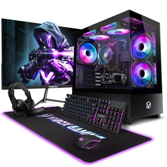 Vibox I-96 PC Gamer Complet • Ecran 22" • AMD Ryzen 3 3200G • Vega 8 • 8 Go RAM • 480 Go SSD • Sistem de Operare Linux • WiFi